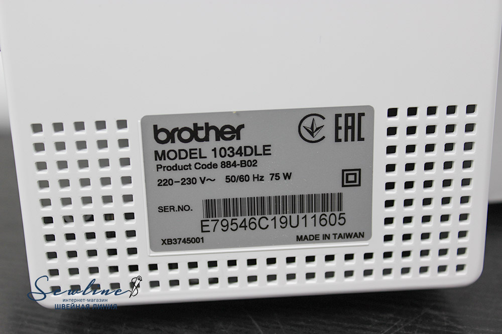 Оверлок BROTHER 1034DLE, производитель