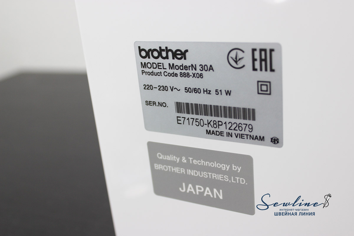 Brother Modern-30А, производитель Brother Modern-30А, производитель