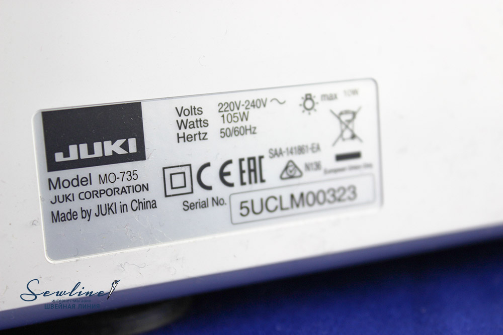 Juki MO 735, производитель