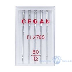 Иглы ORGAN для распошивальных машин ELx705 80/12 (в упаковке 5 шт.)