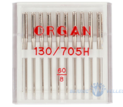 Иглы ORGAN Универсальные 130/705H 60/8 (в упаковке 10 шт.)