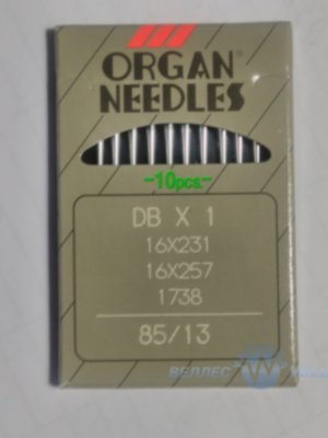 Иглы ORGAN DB-1 №85 для прямострочных промышленных швейных машин